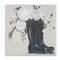 Stupell Industries White Flowers in Black Boots Wooden Wall Plaque